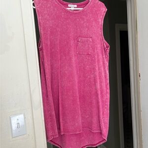 Hazel Vintage Pink Muscle Tee dress
